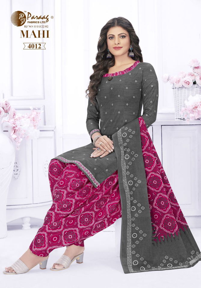 Paraag Mahi 4 Casual Wear Wholesale Dress Material Collection